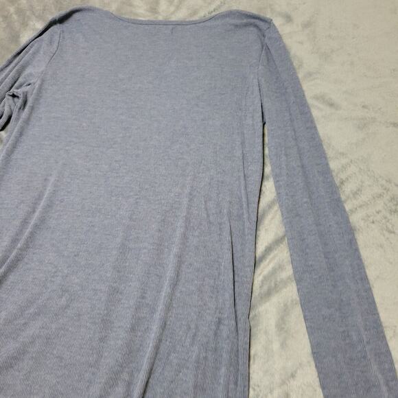 OKC Shirt Womens Medium NBA Basketball Oklahoma City Thunder Gray Long Lined Tee - Picture 9 of 12